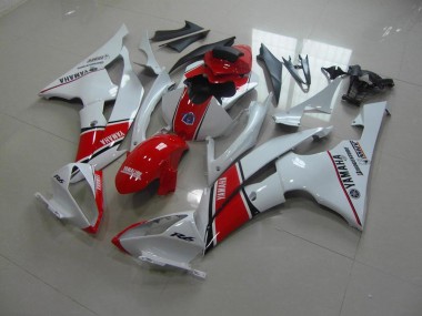 Weiß Rot OEM Stil 08-16 Yamaha YZF R6 Motorrad Verkleidung
