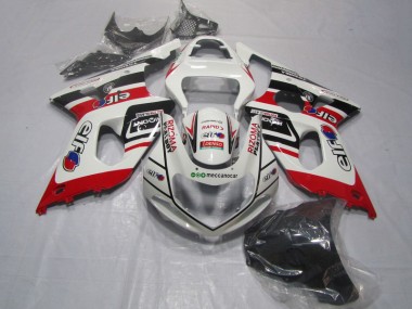 Weiß Rot Rizoma Playboy 00-02 Suzuki GSXR 1000 Motorrad Verkleidung