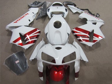 Weiß Rot Schwarz 04-05 Honda CBR1000RR Motorrad Verkleidungen