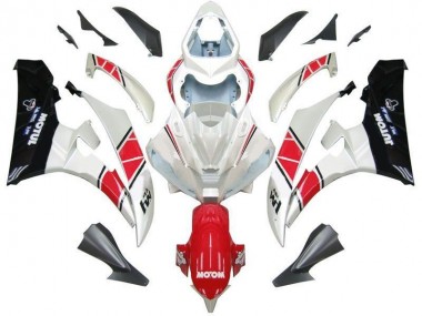 Weiß Rot Schwarz 06-07 Yamaha YZF R6 Motorrad Verkleidung