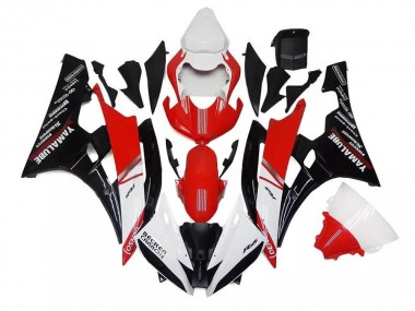 Weiß Rot Schwarz 06-07 Yamaha YZF R6 Motorrad Verkleidungen