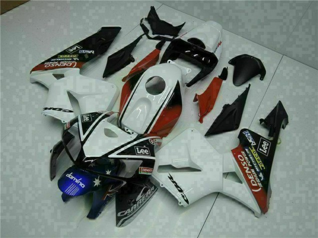 Weiß Rot Schwarz Lee 05-06 Honda CBR600RR Motorrad Verkleidung Weiß Rot Schwarz Lee 05-06 Honda CBR600RR Motorrad Verkleidung