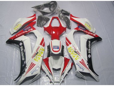 Weiß Rot Silkolene 11-15 Kawasaki ZX10R Motorrad Verkleidung