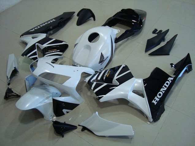 Weiß Schwarz 03-04 Honda CBR600RR Motorrad Verkleidung Weiß Schwarz 03-04 Honda CBR600RR Motorrad Verkleidung