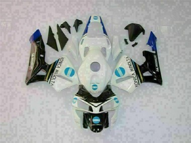 Weiß Schwarz 03-04 Honda CBR600RR Motorrad Vollverkleidung