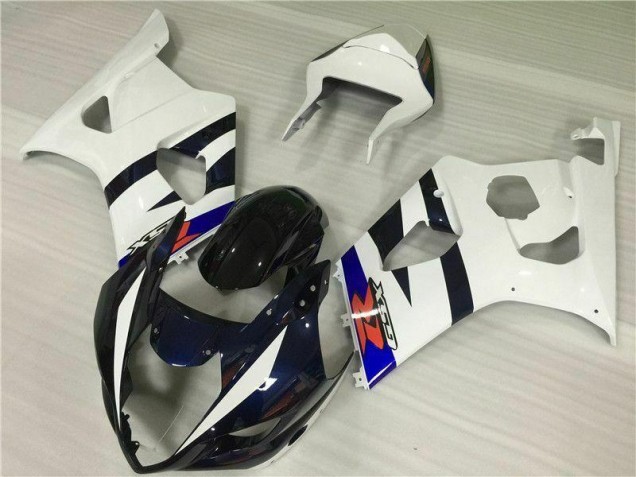 Weiß Schwarz 03-04 Suzuki GSXR 1000 Motorrad Verkleidung Komplett Sets Weiß Schwarz 03-04 Suzuki GSXR 1000 Motorrad Verkleidung Komplett Sets