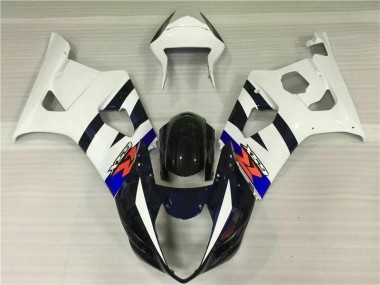Weiß Schwarz 03-04 Suzuki GSXR 1000 Motorrad Verkleidung Komplett Sets