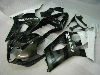 Weiß Schwarz 03-04 Suzuki GSXR 1000 Motorrad Verkleidung