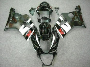 Weiß Schwarz 03-04 Suzuki GSXR 1000 Motorrad Verkleidung & Plastik
