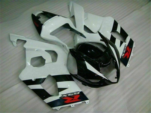 Weiß Schwarz 03-04 Suzuki GSXR 1000 Motorrad Vollverkleidung Weiß Schwarz 03-04 Suzuki GSXR 1000 Motorrad Vollverkleidung