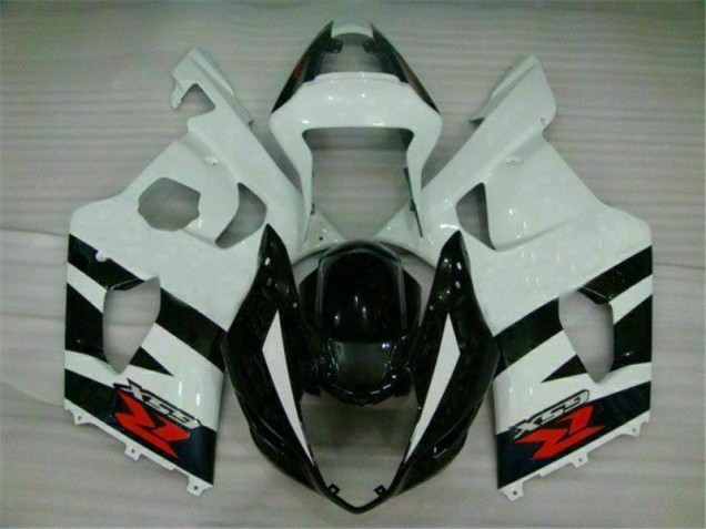 Weiß Schwarz 03-04 Suzuki GSXR 1000 Motorrad Vollverkleidung Weiß Schwarz 03-04 Suzuki GSXR 1000 Motorrad Vollverkleidung