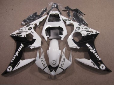Weiß Schwarz 03-05 Yamaha YZF R6 Motorrad Verkleidungen