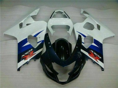 Weiß Schwarz 04-05 Suzuki GSXR 600/750 Motorrad Verkleidung