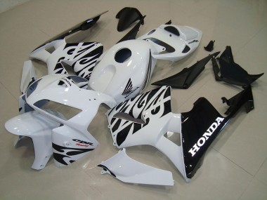 Weiß Schwarz 05-06 Honda CBR600RR Motorrad Verkleidung