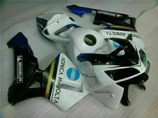 Weiß Schwarz 05-06 Honda CBR600RR Motorrad Verkleidung & Plastik Weiß Schwarz 05-06 Honda CBR600RR Motorrad Verkleidung & Plastik