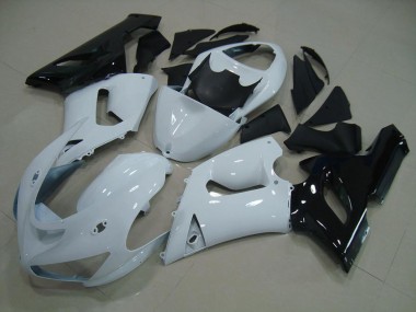 Weiß Schwarz 05-06 Kawasaki ZX6R Motorrad Verkleidung