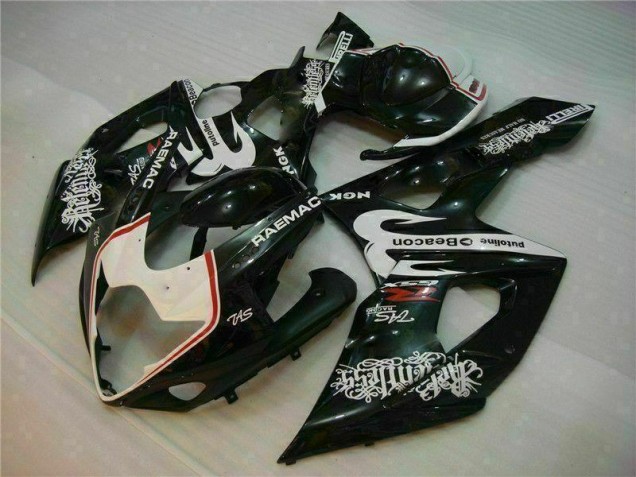 Weiß Schwarz 05-06 Suzuki GSXR 1000 Motorrad Verkleidungen Weiß Schwarz 05-06 Suzuki GSXR 1000 Motorrad Verkleidungen