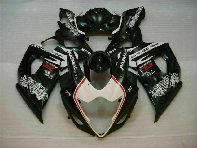 Weiß Schwarz 05-06 Suzuki GSXR 1000 Motorrad Verkleidungen Weiß Schwarz 05-06 Suzuki GSXR 1000 Motorrad Verkleidungen