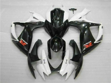 Weiß Schwarz 06-07 Suzuki GSXR 600/750 Motorrad Verkleidungen