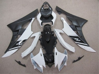 Weiß Schwarz 06-07 Yamaha YZF R6 Motorrad Verkleidung Komplett Sets