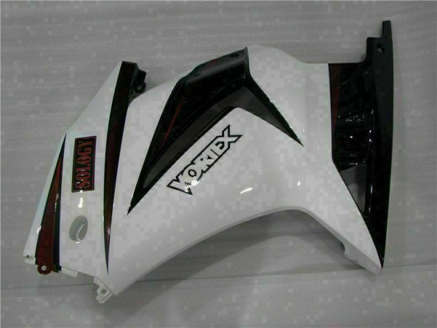 Weiß Schwarz 08-12 Kawasaki EX250 Motorrad Verkleidung Weiß Schwarz 08-12 Kawasaki EX250 Motorrad Verkleidung