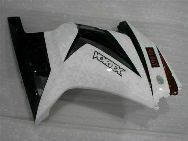 Weiß Schwarz 08-12 Kawasaki EX250 Motorrad Verkleidung Weiß Schwarz 08-12 Kawasaki EX250 Motorrad Verkleidung
