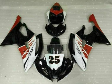 Weiß Schwarz 08-16 Yamaha YZF R6 Motorrad Vollverkleidung