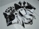 Weiß Schwarz 09-12 Honda CBR600RR Motorrad Verkleidungen Weiß Schwarz 09-12 Honda CBR600RR Motorrad Verkleidungen