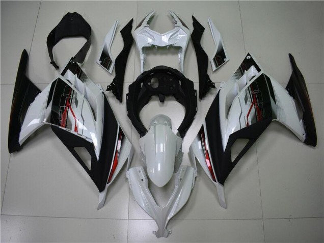 Weiß Schwarz 13-16 Kawasaki EX300 Motorrad Verkleidung Weiß Schwarz 13-16 Kawasaki EX300 Motorrad Verkleidung