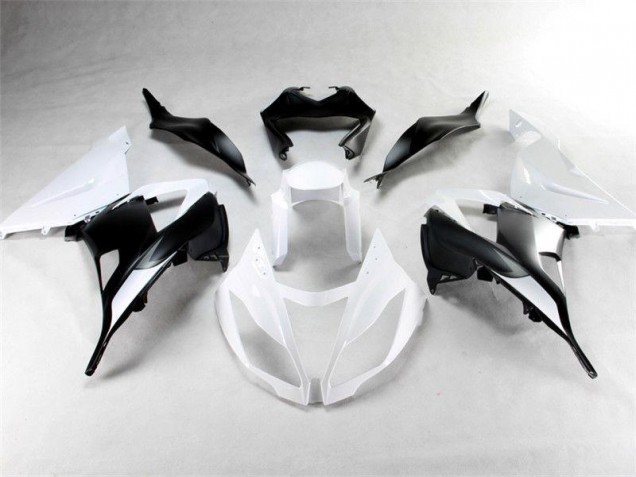 Weiß Schwarz 13-18 Kawasaki ZX6R Motorrad Verkleidungen Weiß Schwarz 13-18 Kawasaki ZX6R Motorrad Verkleidungen