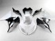 Weiß Schwarz 13-18 Kawasaki ZX6R Motorrad Verkleidungen Weiß Schwarz 13-18 Kawasaki ZX6R Motorrad Verkleidungen