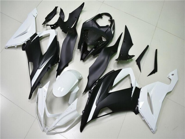 Weiß Schwarz 13-18 Kawasaki ZX6R Motorrad Verkleidungen Weiß Schwarz 13-18 Kawasaki ZX6R Motorrad Verkleidungen