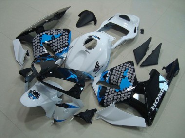 Weiß Schwarz Blau 03-04 Honda CBR600RR Motorrad Verkleidung