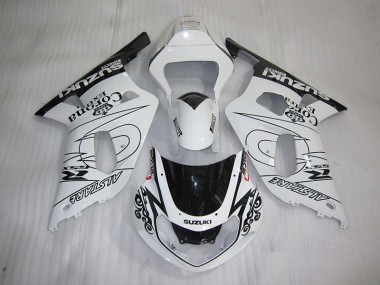 Weiß Schwarz Corona Extra 01-03 Suzuki GSXR 600 Motorrad Verkleidung