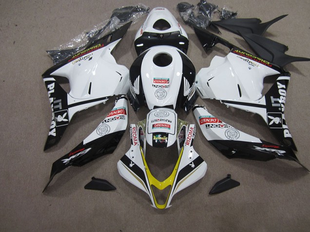Weiß Schwarz DENSO RIZOMA 09-12 Honda CBR600RR Motorrad Verkleidung Weiß Schwarz DENSO RIZOMA 09-12 Honda CBR600RR Motorrad Verkleidung