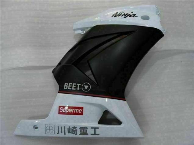 Weiß Schwarz Ninja 08-12 Kawasaki EX250 Motorrad Verkleidung Weiß Schwarz Ninja 08-12 Kawasaki EX250 Motorrad Verkleidung