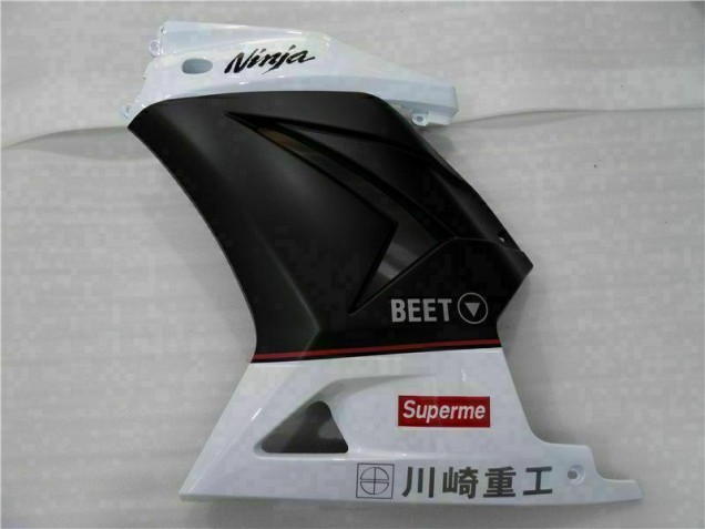 Weiß Schwarz Ninja 08-12 Kawasaki EX250 Motorrad Verkleidung Weiß Schwarz Ninja 08-12 Kawasaki EX250 Motorrad Verkleidung