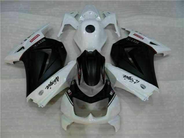 Weiß Schwarz Ninja 08-12 Kawasaki EX250 Motorrad Verkleidung Weiß Schwarz Ninja 08-12 Kawasaki EX250 Motorrad Verkleidung