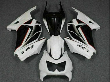 Weiß Schwarz Ninja 08-12 Kawasaki EX250 Motorrad Verkleidungen