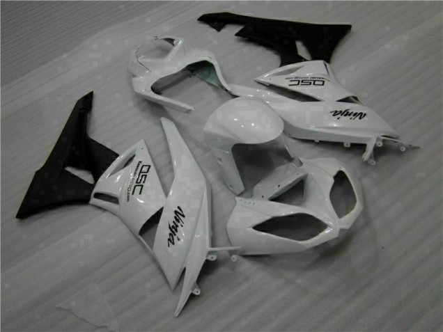 Weiß Schwarz Ninja 09-12 Kawasaki ZX6R Motorrad Verkleidung Weiß Schwarz Ninja 09-12 Kawasaki ZX6R Motorrad Verkleidung