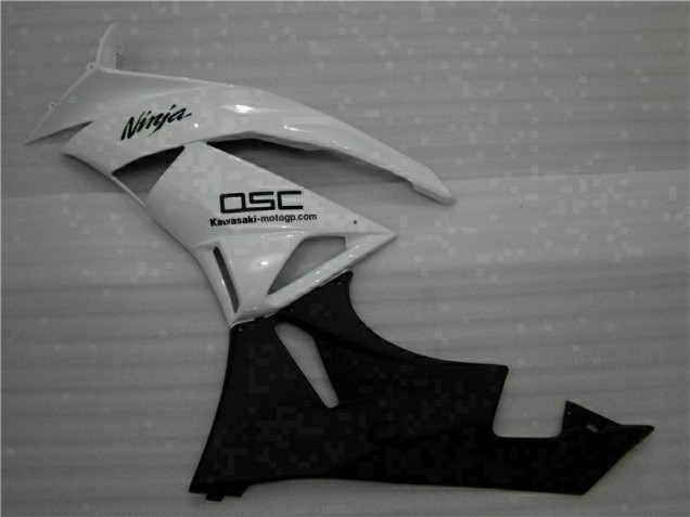 Weiß Schwarz Ninja 09-12 Kawasaki ZX6R Motorrad Verkleidung Weiß Schwarz Ninja 09-12 Kawasaki ZX6R Motorrad Verkleidung
