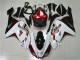 Weiß Schwarz Rot 07-08 Kawasaki ZX6R Motorrad Verkleidung Weiß Schwarz Rot 07-08 Kawasaki ZX6R Motorrad Verkleidung