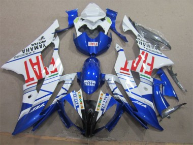 Weiß Schwarz Rot Fiat 08-16 Yamaha YZF R6 Motorrad Verkleidung