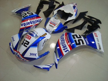 Weiß Schwarz Sterilgarda 12-14 Yamaha YZF R1 Motorrad Verkleidung