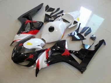 Weiß Schwarz mit Kein Aufkleber 06-07 Honda CBR1000RR Motorrad Verkleidung