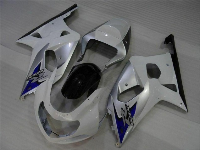 Weiß Silber 01-03 Suzuki GSXR 600/750 Motorrad Verkleidung Weiß Silber 01-03 Suzuki GSXR 600/750 Motorrad Verkleidung