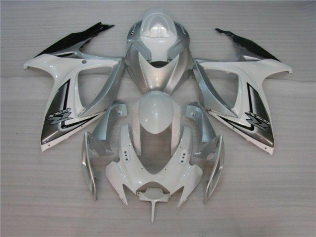 Weiß Silber 06-07 Suzuki GSXR 600/750 Motorrad Verkleidung Weiß Silber 06-07 Suzuki GSXR 600/750 Motorrad Verkleidung