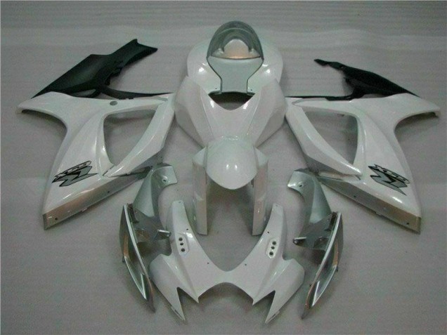 Weiß Silber 06-07 Suzuki GSXR 600/750 Motorrad Verkleidung & Plastik Weiß Silber 06-07 Suzuki GSXR 600/750 Motorrad Verkleidung & Plastik