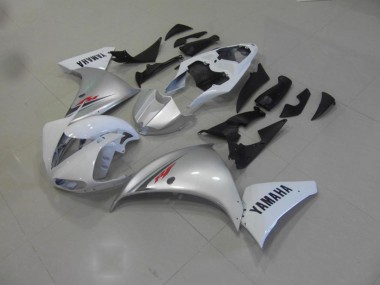 Weiß Silber 09-11 Yamaha YZF R1 Motorrad Verkleidung