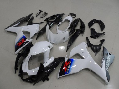 Weiß Silber 09-16 Suzuki GSXR 1000 Motorrad Verkleidung